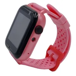 Detské ružové 4G smart hodinky KLT3-2023 8GB