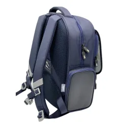 Štýlová retro modrá školská taška Draco