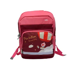 Krásna ružová ergonomická školská taška Julka
