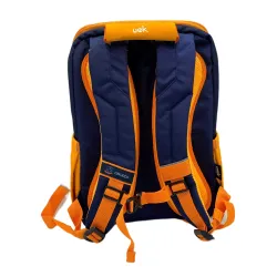 Štýlová oranžovo-modrá ergonomická školská taška Tom