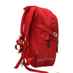 Praktická ergonomická červená školská taška Eva
