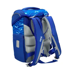 Ergonomická pevná modrá školská taška Big Eko No Plastic
