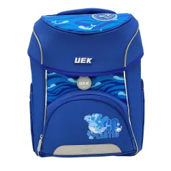 Ergonomická pevná modrá školská taška Big Eko No Plastic