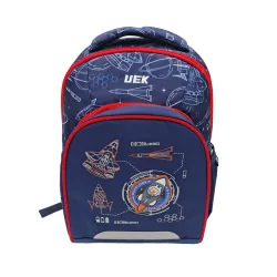Kvalitní ergonomická školní taška Rocket Blue