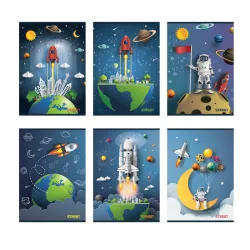 Zošit A5 54 listový Stars 65913