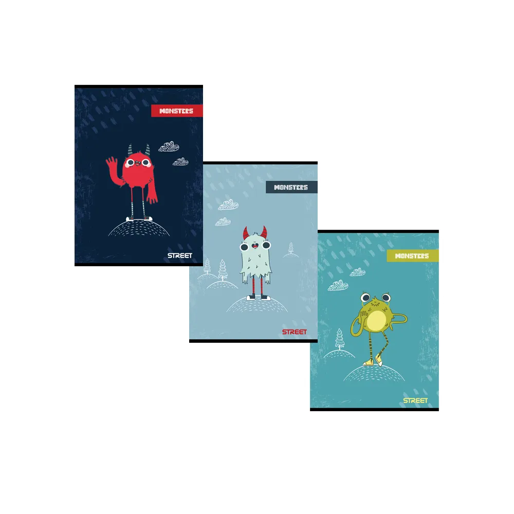 Zošit A5 54 listový Monsters 65894