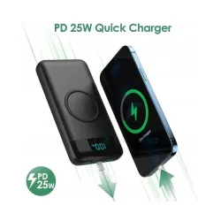 DeTech FOCHEW Powerbanka s bezdrôtovým nabíjaním - 26800 mAh