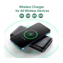 DeTech FOCHEW Powerbanka s bezdrôtovým nabíjaním - 26800 mAh