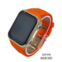 Detské oranžové 4G smart hodinky E10-2024 80GB s GPS a bezkonkurenčnou výdržou batérie