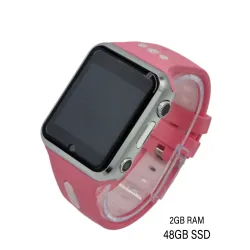 Detské ružovo-strieborné 4G smart hodinky E10-2023 48GB s bezkonkurenčnou výdržou batérie