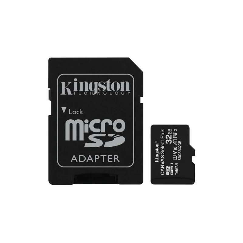 Kingston Canvas Select Plus MicroSDHC 32GB Class 10 (r100MB,w10MB)