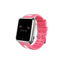 Dětské růžové 4G smart hodinky H1-2023 48GB s bezkonkurenční výdrží baterie