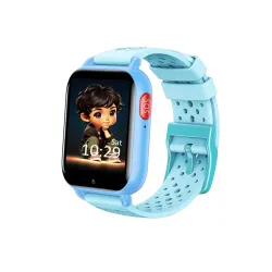 Detské modré 4G smart hodinky KLT7-2024 8GB s GPS