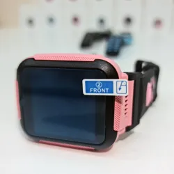Dětské 4G smart hodinky E7 černo-růžové se 4 jádrovým procesorem
