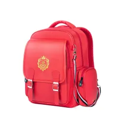 Stylová retro červená školní taška Ginny