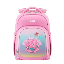 Kvalitní růžová ergonomická školní taška Eko Save Ocean