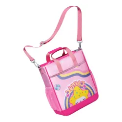 Krásná růžová školní taška Janka do ruky nebo na rameno