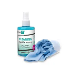 Clean IT Čistiaci roztok na obrazovky s utierkou vo viečku - 200 ml