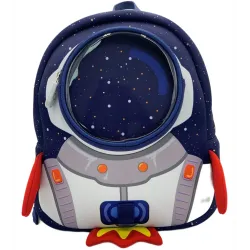 Veľký rozkošný modrý batoh Raketka