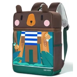 Rozkošný hnedo-zelený batoh Ralf