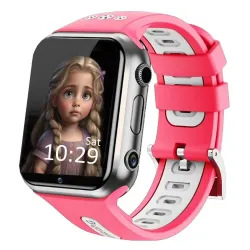 Children's pink 4G smart watch E10-2025 16GB with GPS and unrivaled battery life