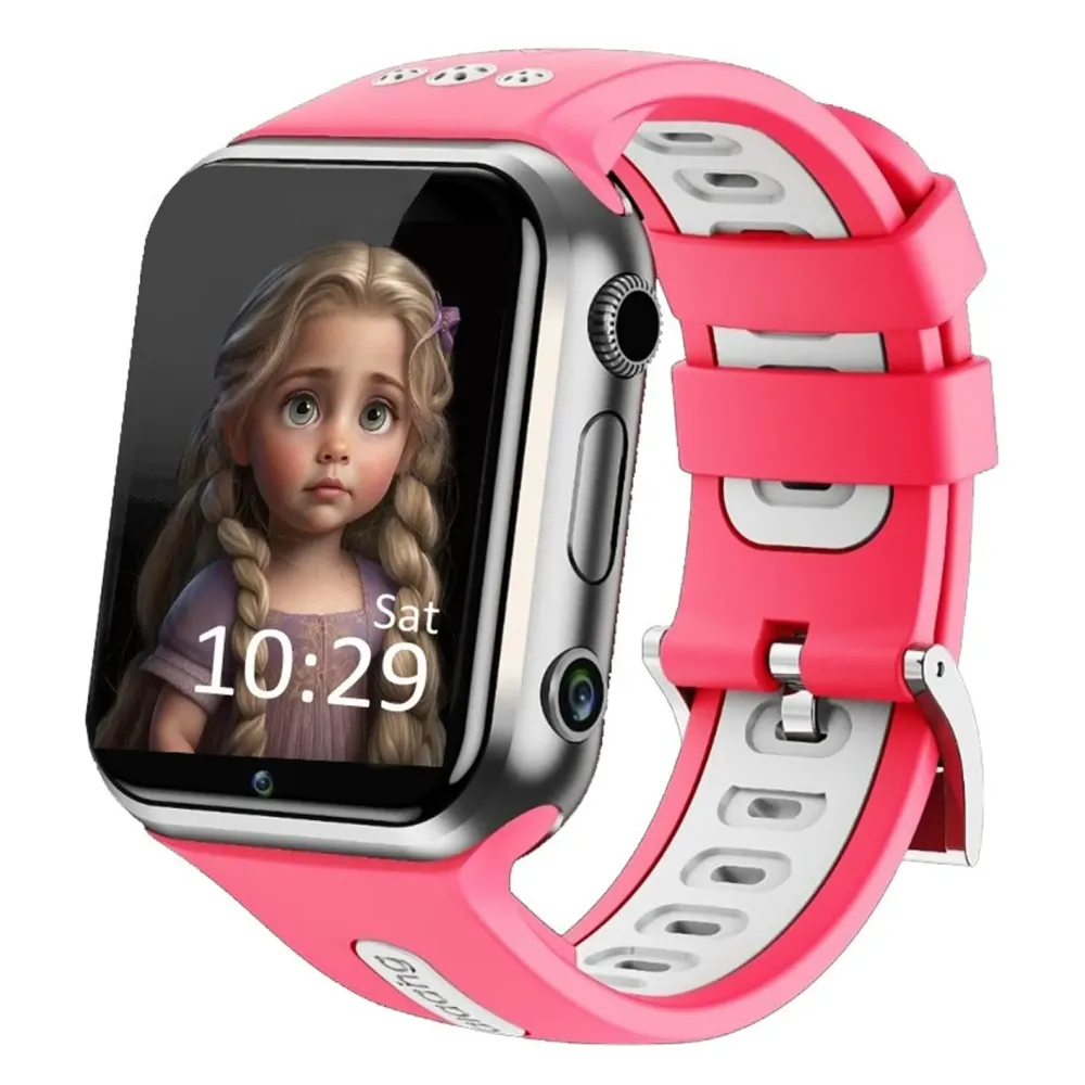 Children's pink 4G smart watch E10-2025 16GB with GPS and unrivaled battery life