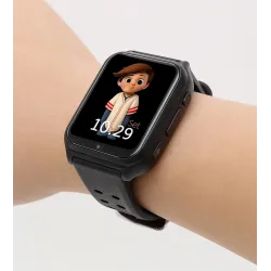 Children's black-gray 4G smart watch E10-2024 80GB with GPS and unrivaled battery life