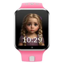 Children's pink 4G smart watch E10-2025 16GB with GPS and unrivaled battery life
