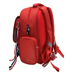 Štýlová retro červená školská taška Ginny